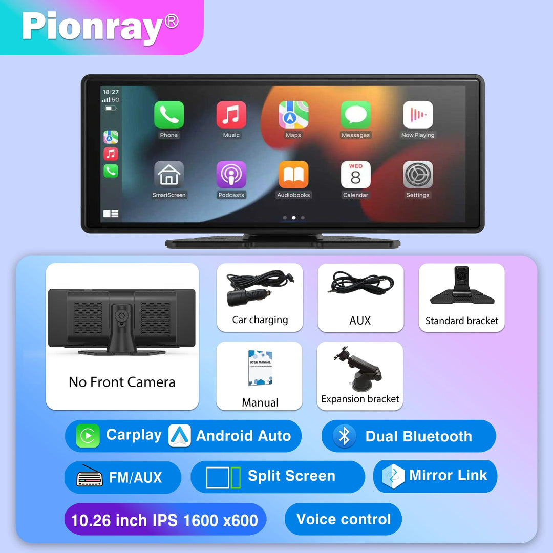 CarPlay Screen Universal Wireless CarPlay And Android Auto Car Stereo Head Unit With Mirror Cast WiFi Fall 2025
