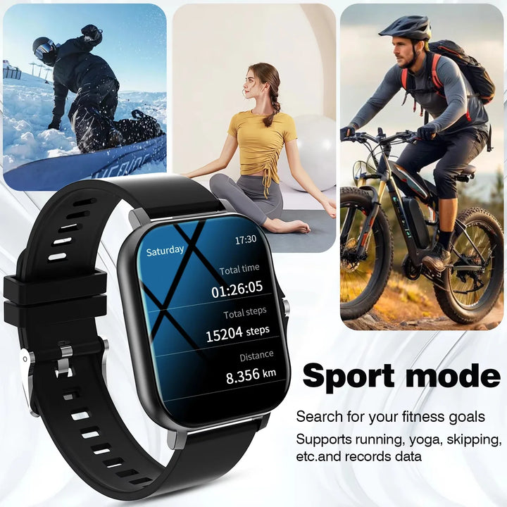 LAXASFIT Smart Watch Full Touch Screen Bluetooth Call – Heart Rate Sleep Tracker Sports Fitness Smartwatch 2026