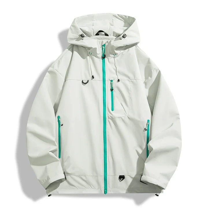 Waterproof Unisex Windbreaker - Hooded Single-Layer, Hiking