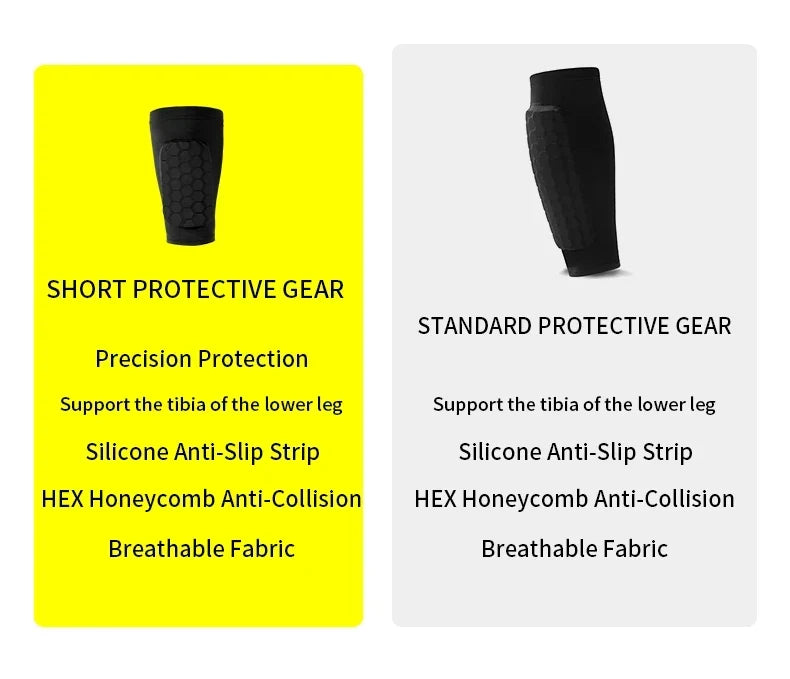 Football Shin Guard Sleeve Covers - Lightweight Elastic Protective Leg Sleeves for Men Women and Teens