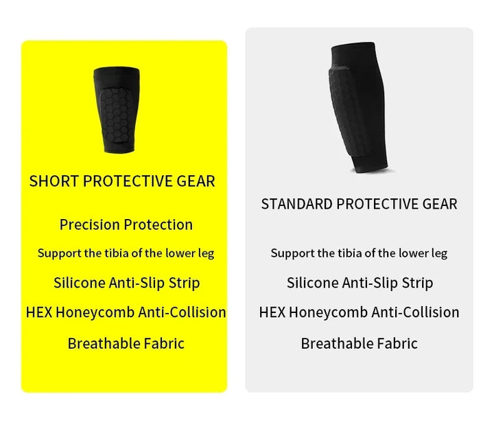 Football Shin Guard Sleeve Covers - Lightweight Elastic Protective Leg Sleeves for Men Women and Teens