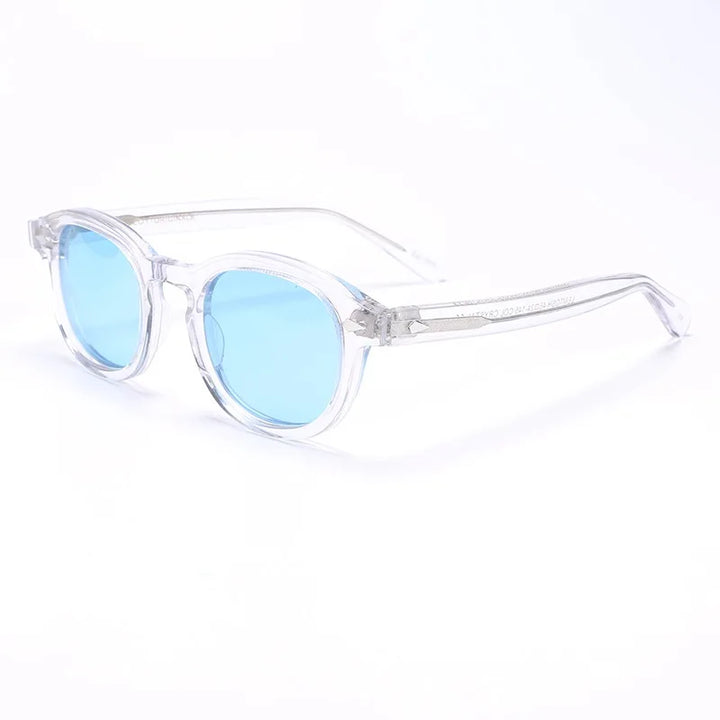 Polarized Sunglasses Vintage Round Acetate Frame Summer 2026 Driving Glare Reduction Gift Idea