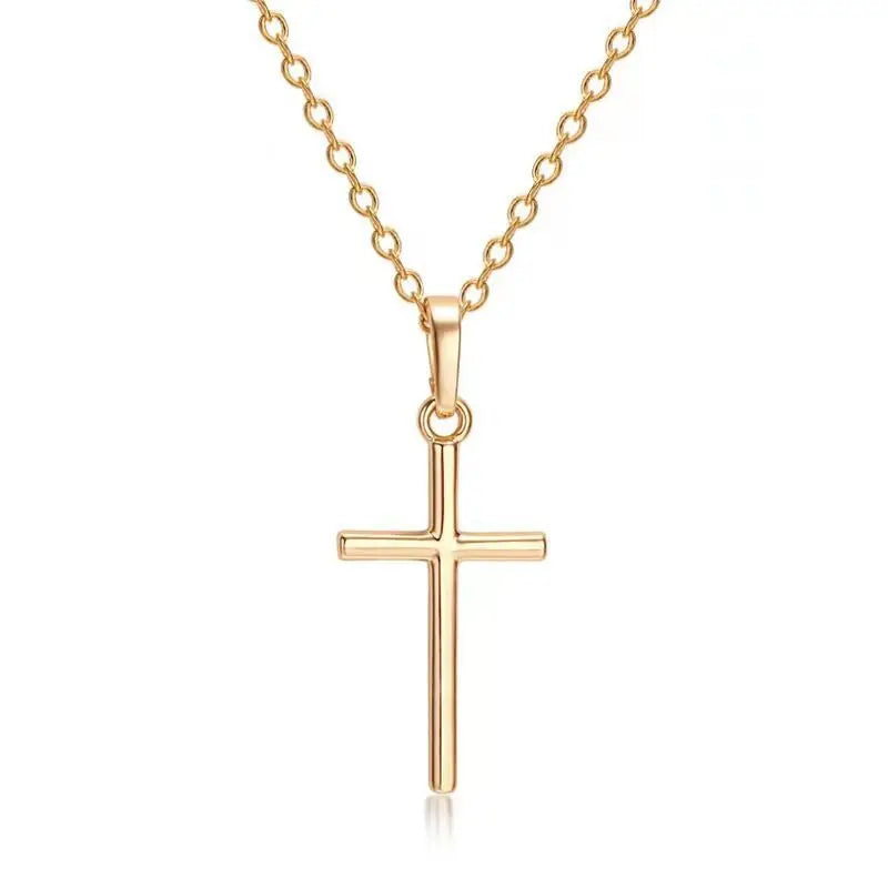 Cross Necklace Pendant Jewelry Unisex Long Chain Christian Charm Gift Idea Summer 2026 Trend