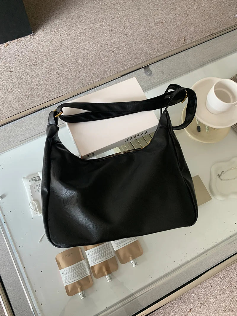 Soft Versatile Womens Hobo Bag - Slouchy, Faux Leather