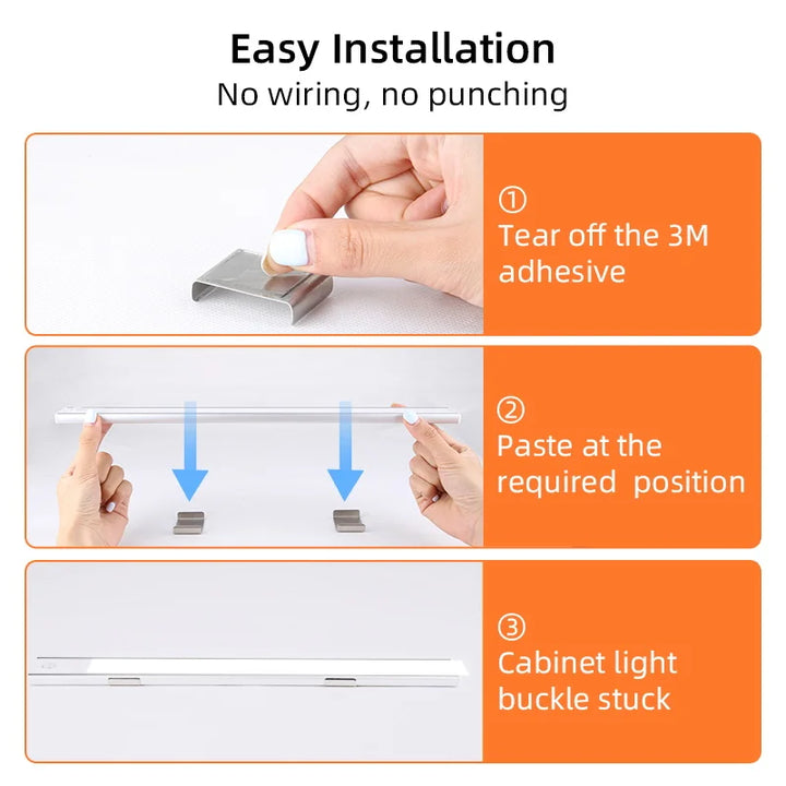 Wireless LED Motion Sensor Cabinet Light – Dimmable Type-C Rechargeable Night Lamp for Closet Kitchen 2026