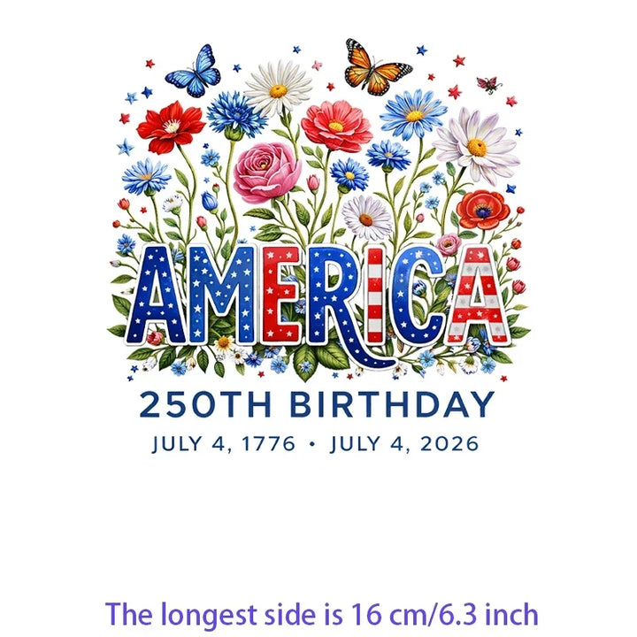 Iron On Patches USA Flag Bald Eagle Heat Transfer Set Patriotic 4th Of July DIY Clothing Decor 2026