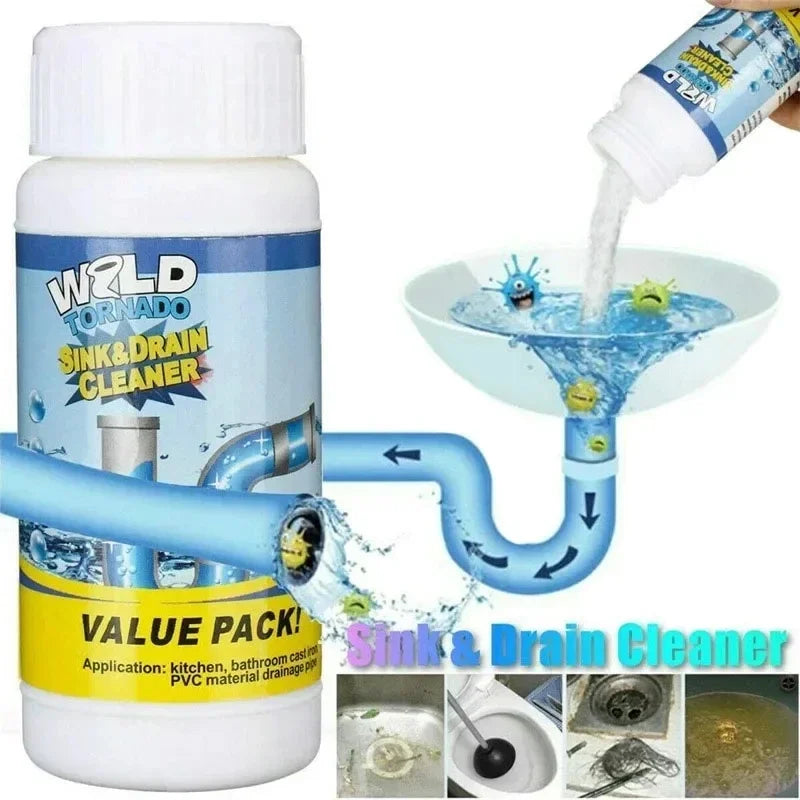 Drain Cleaner Powder 100g High Efficiency Clog Remover For Kitchen Sinks TikTok Viral Home Hack 2026