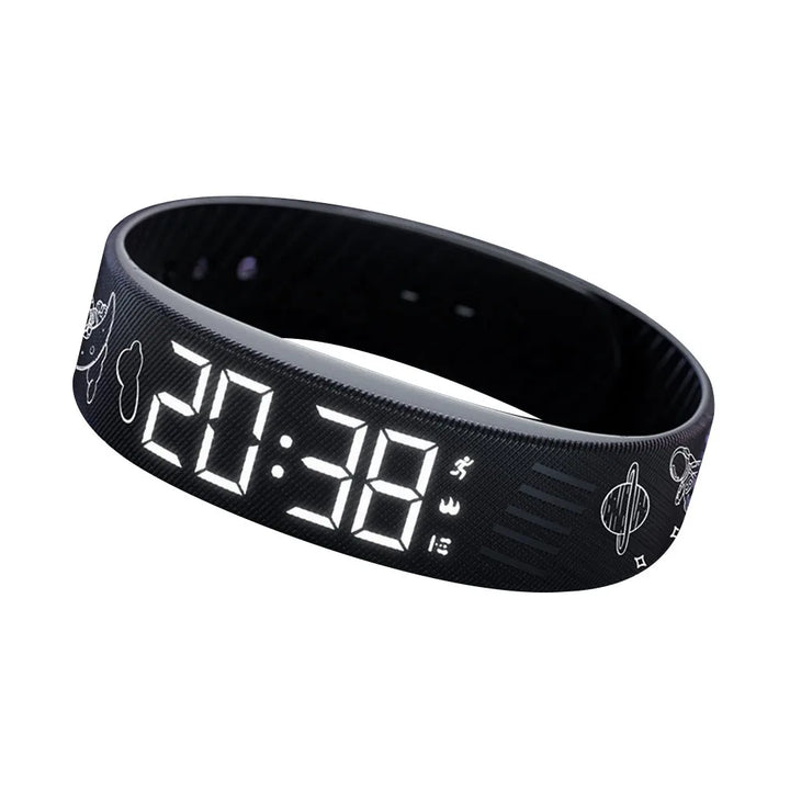 LED Digital Alarm Clock Bracelet Wristband Pedometer Waterproof Vibrating Alarm Summer 2026 Gift