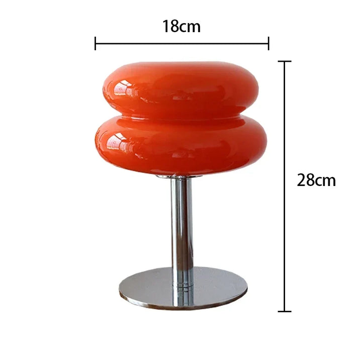 Macaron Glass Table Lamp Trichrome Night Light Eye Guard