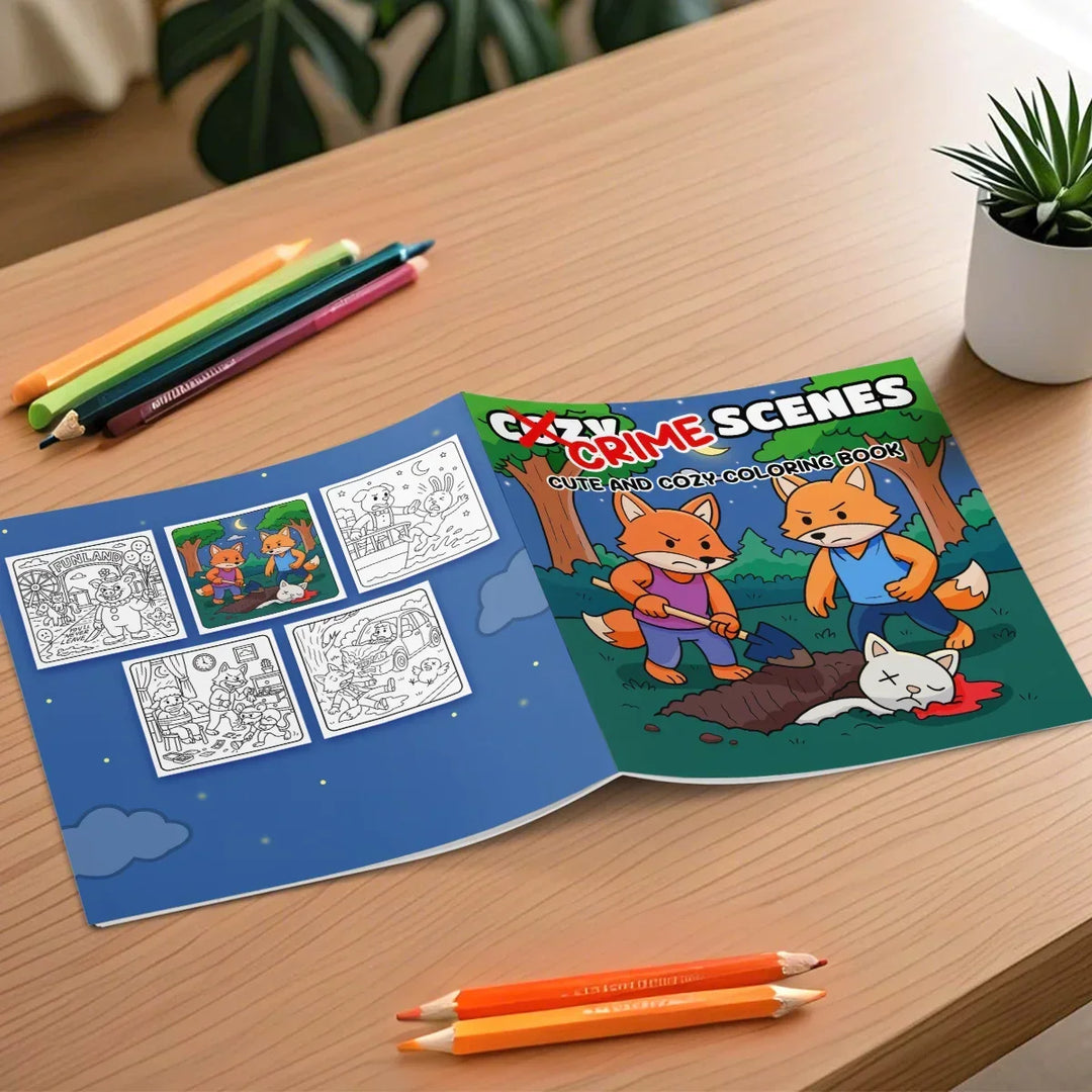 colouring Book Halloween Theme For All Ages Cute And Cozy Creepy Creatures 24 Page Edition Fall 2025 Gift Idea