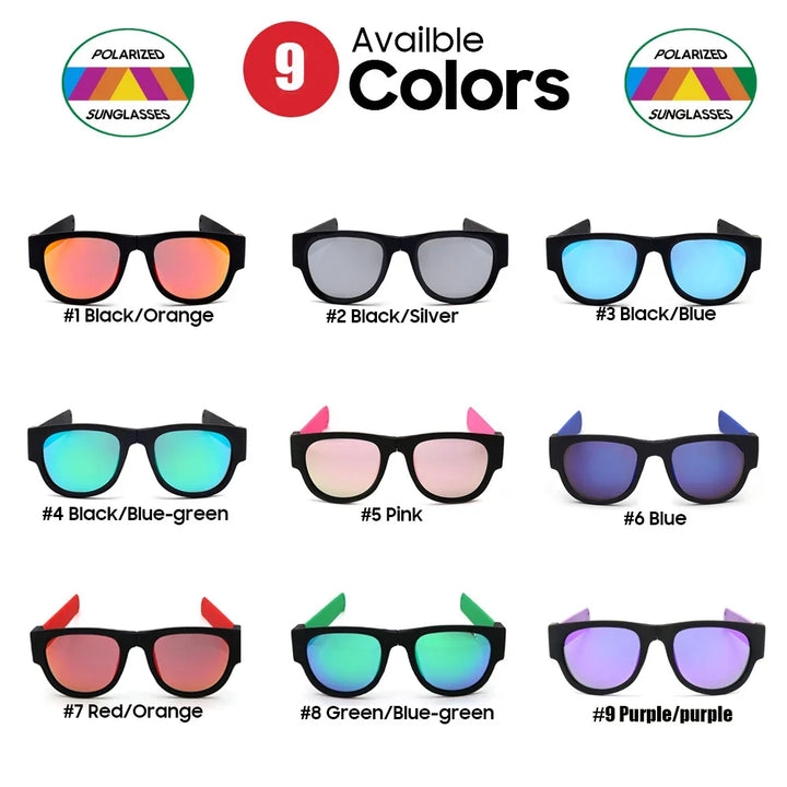 Polarized Foldable Sports Sunglasses - Active Eyewear For Driving And Cycling, Summer Travel 2026