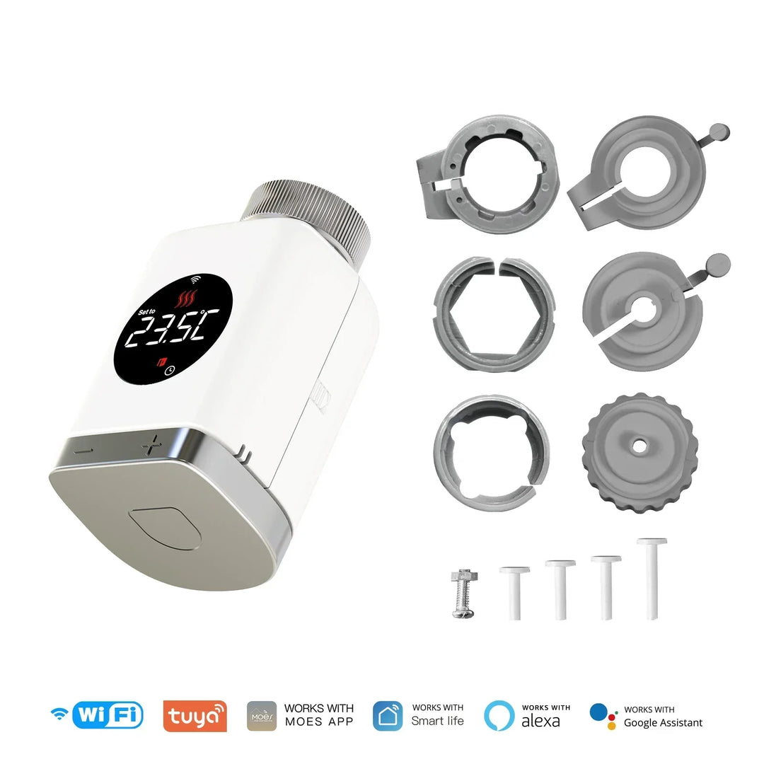 Smart Thermostat Radiator Valve TRV With WiFi ZigBee App Remote Control Energy Saving Fall 2025