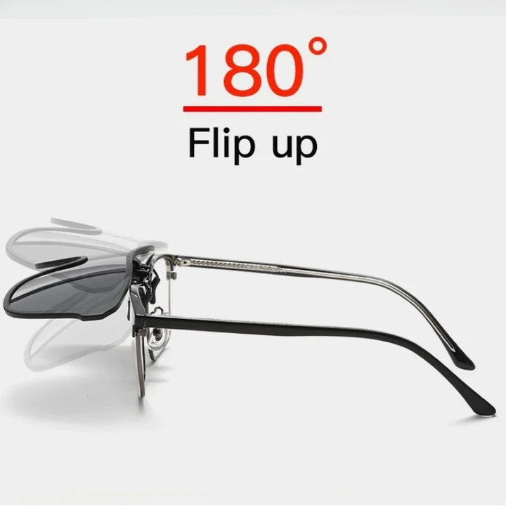 Clip On Sunglasses Polarized Flip Up Driving Glasses Mirror Lens Outdoor UV Protection Summer 2026
