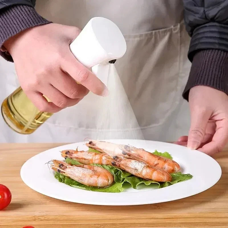 1pc Oil Spray Bottle 200ml/300ml for Cooking BBQ Vinegar Dispenser