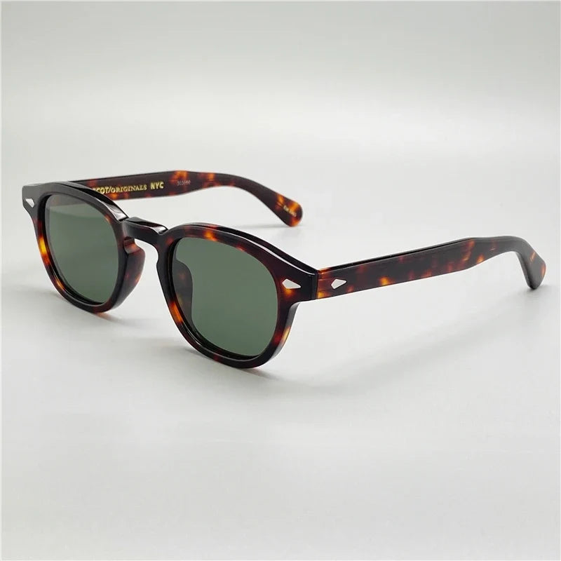 Polarized Sunglasses Vintage Round Acetate Frame Summer 2026 Driving Glare Reduction Gift Idea