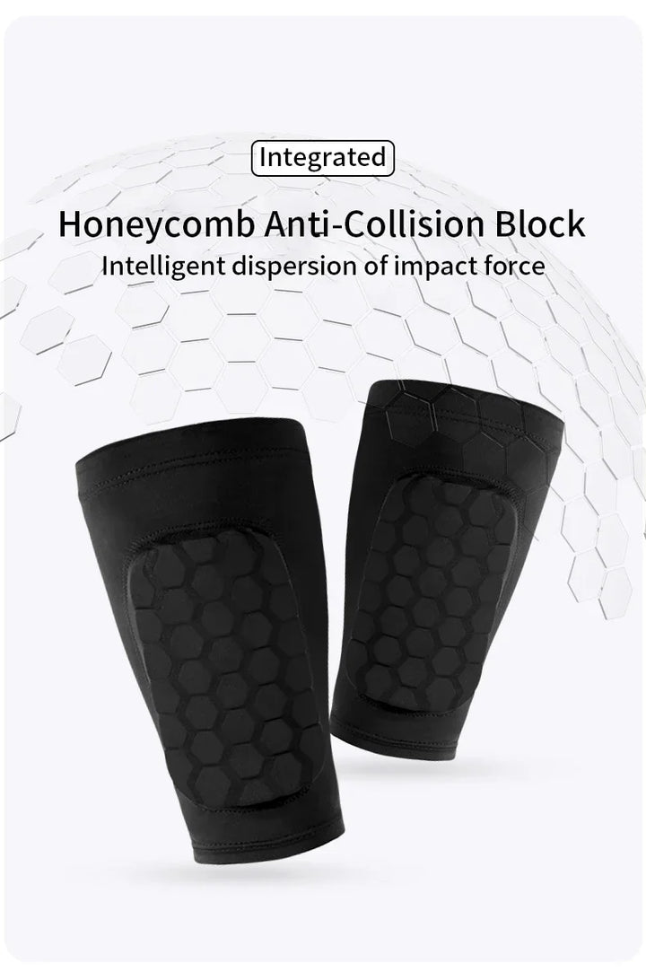 Football Shin Guard Sleeve Covers - Lightweight Elastic Protective Leg Sleeves for Men Women and Teens