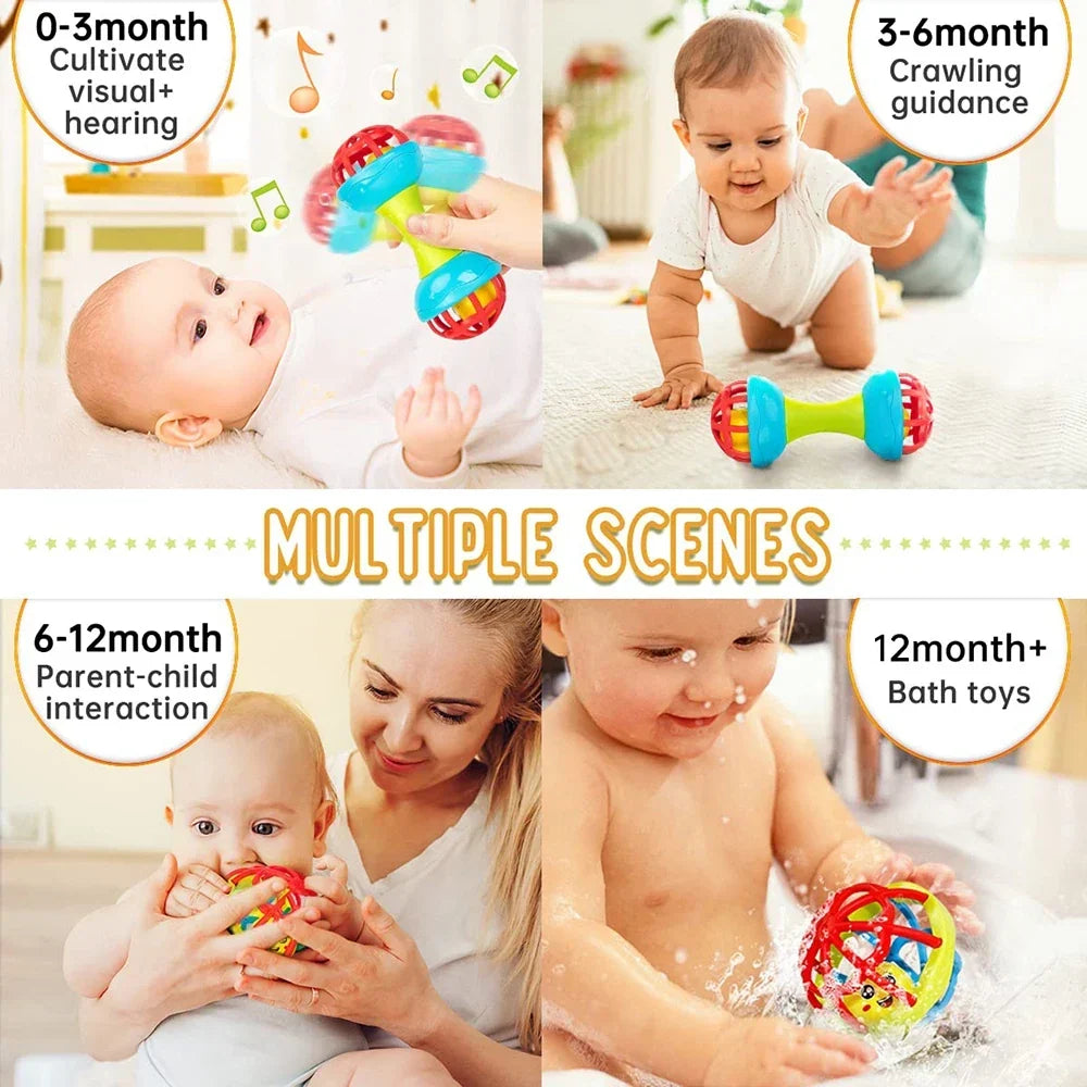 Baby Rattle Ball Newborn Sensory Toys Soothing Gift