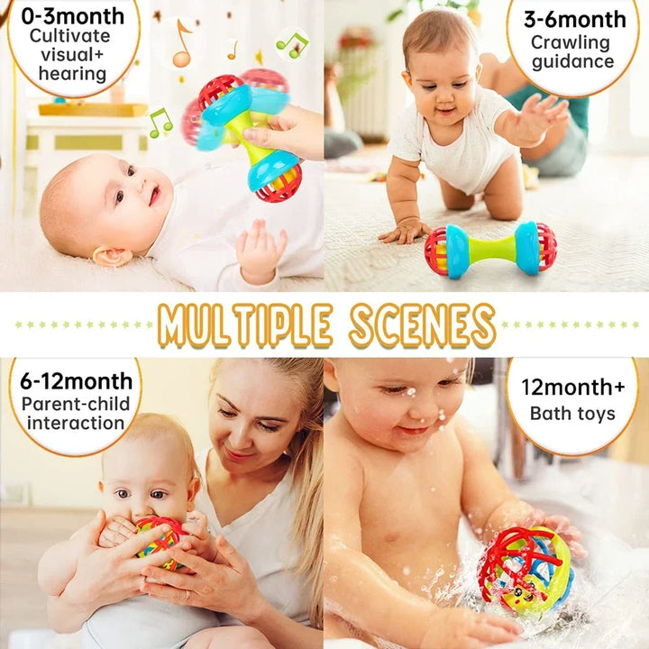 Baby Rattle Ball Newborn Sensory Toys Soothing Gift