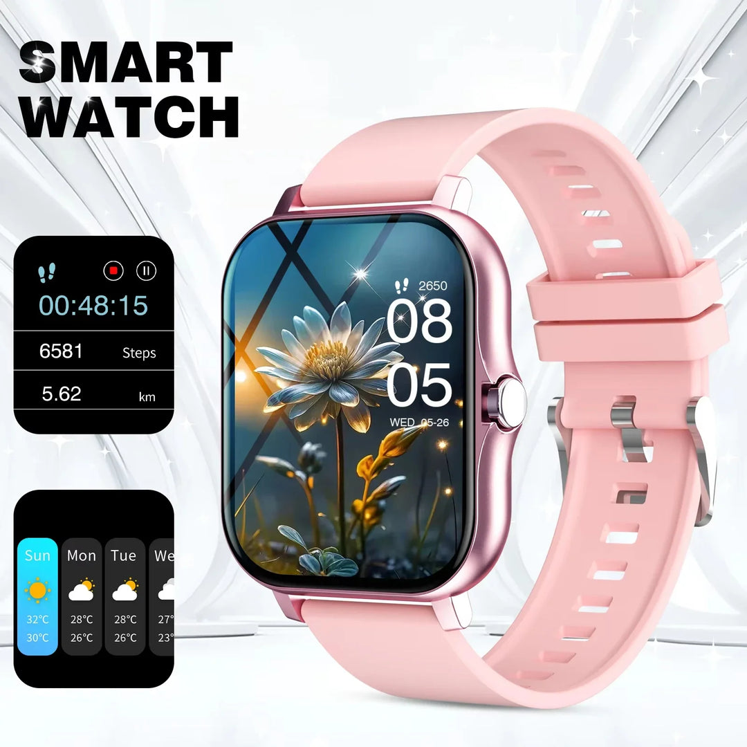 LAXASFIT Smart Watch Full Touch Screen Bluetooth Call – Heart Rate Sleep Tracker Sports Fitness Smartwatch 2026