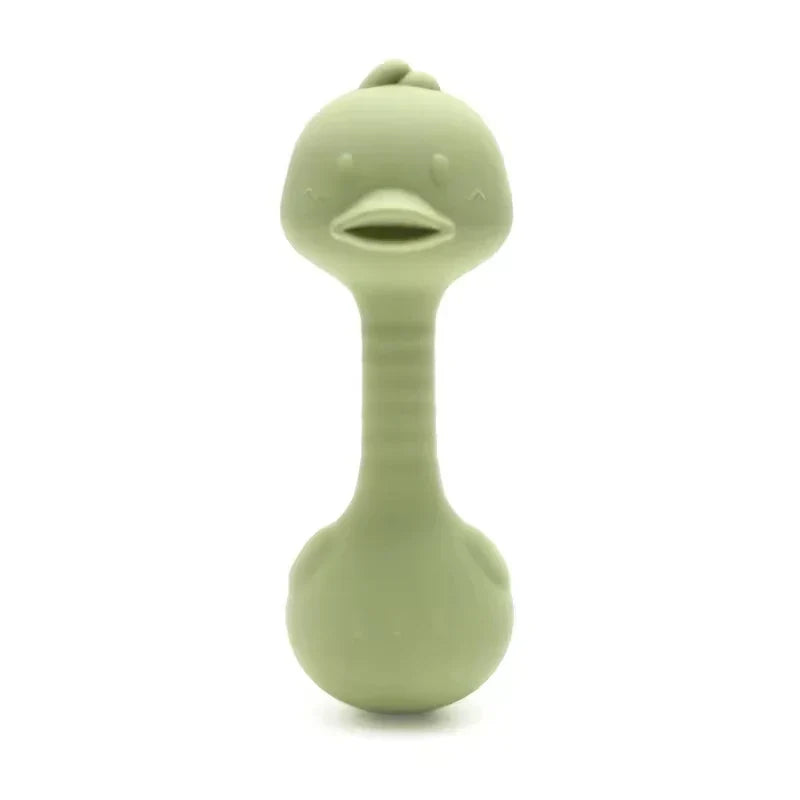 Silicone Rabbit Teether Rattle Newborn Sensory Toys