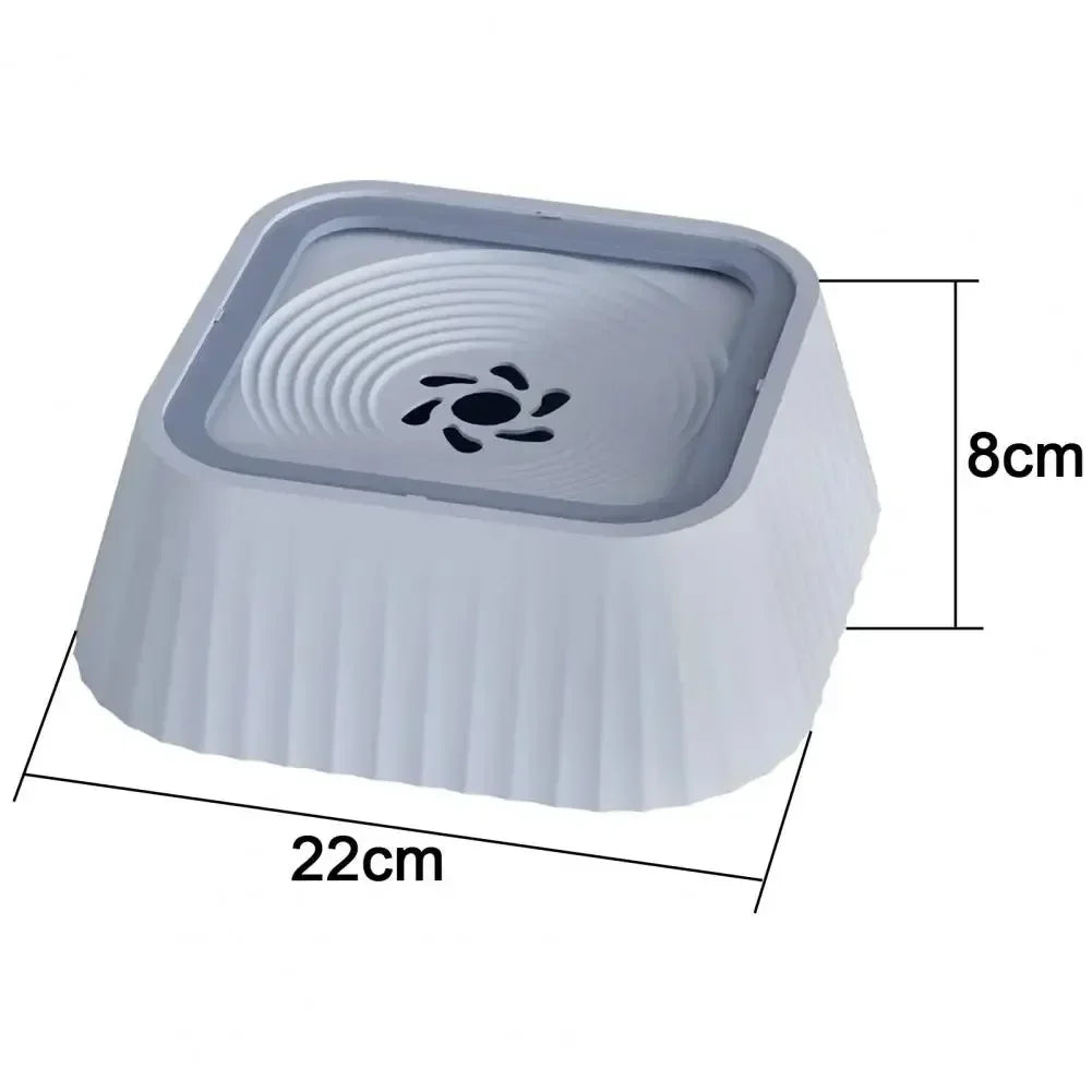 Pet Water Fountain with Floating Plates No Spill Bowl for Dogs