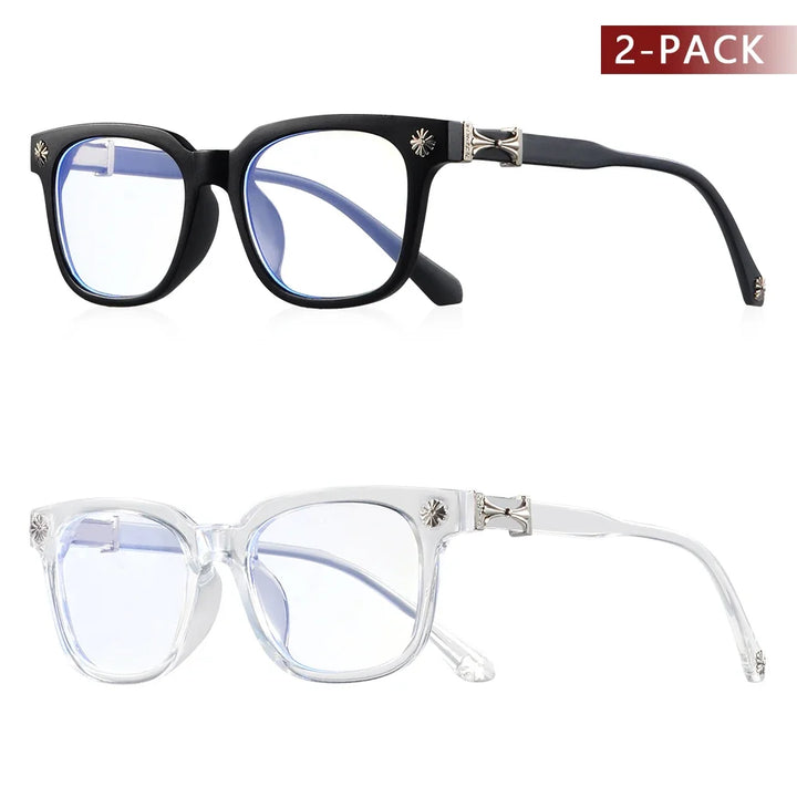 Blue Light Blocking Glasses Square Frame Unisex Computer Eyewear Fall 2026 Eye Strain Relief