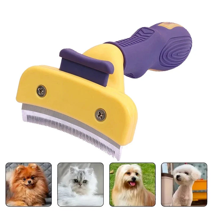 Stainless Steel Pet Grooming Brush - Anti-Lice Comb for Dogs &amp; Cats, Hair Care Supplies