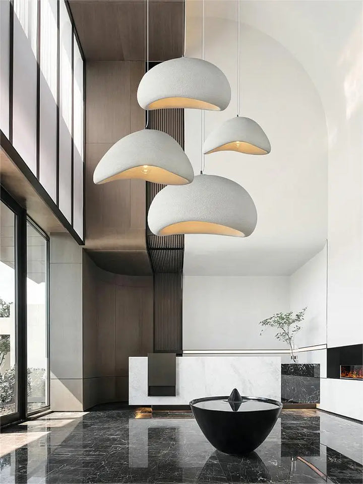 Japandi Pendant Ceiling Lamps Nordic Wabi Sabi LED Dining Room