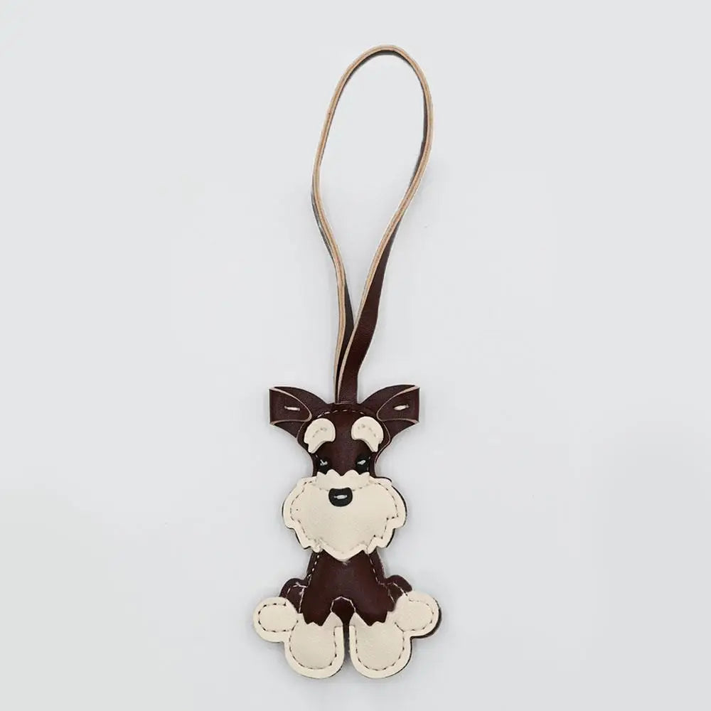 Bear Keychain PU Leather Mini Bag Charm Cute Gift Accessory