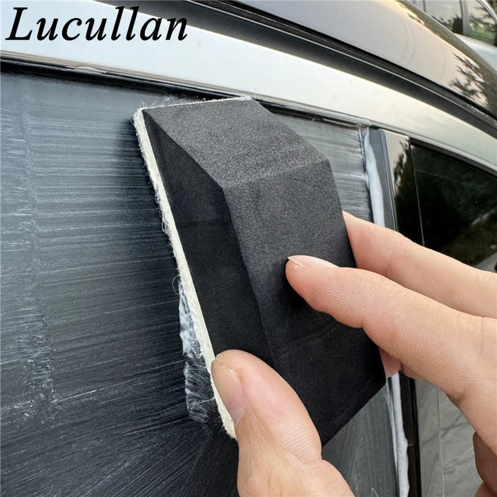 Car Windshield Cleaning Sponge – Wool Glass Polishing Pad For Streak-Free Shine, Fall 2025 Car Care