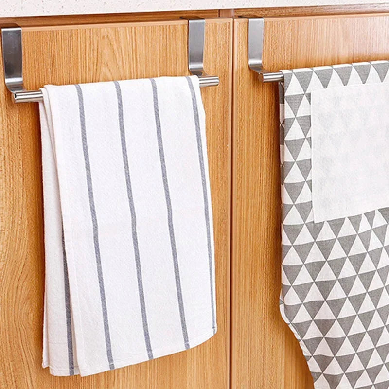 Stainless Steel Towel Rack Organizer - 3PCS Home Organizers for Bathroom &amp; Kitchen, Wall Mounted