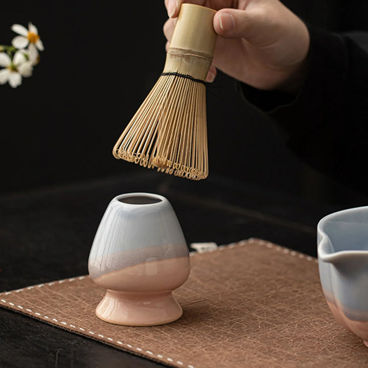 Matcha Whisk Holder Ceramic Chasen Stand Home Teaware