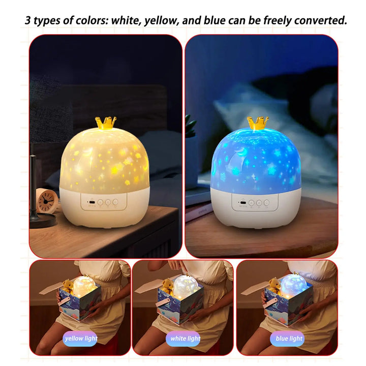 Projector Night Light 360 Degree Rotating Starry Galaxy With 15 Slides Kids Birthday Gift Soothing Bedroom Decor 2026