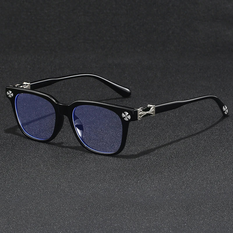 Blue Light Blocking Glasses - Oversized Frame Computer Eyewear With Rhinestone Decor, Fall 2026 Trend Gift