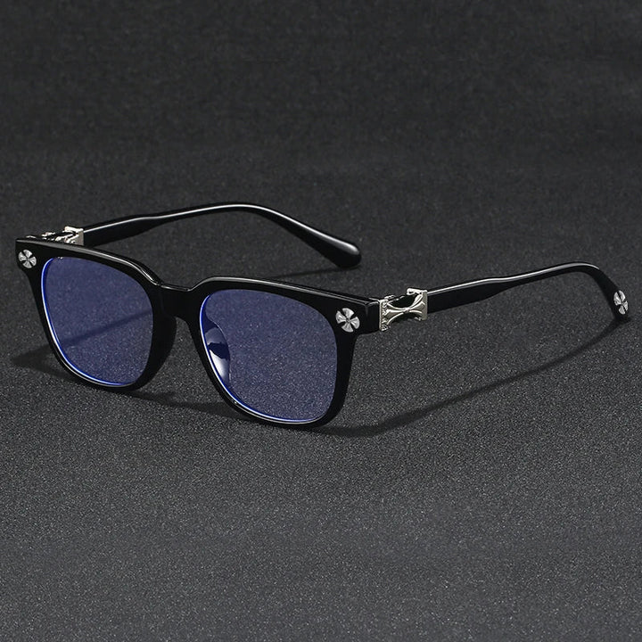 Blue Light Blocking Glasses - Oversized Frame Computer Eyewear With Rhinestone Decor, Fall 2026 Trend Gift