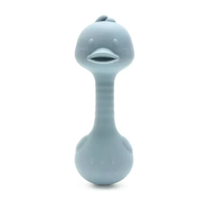 Silicone Rabbit Teether Rattle Newborn Sensory Toys