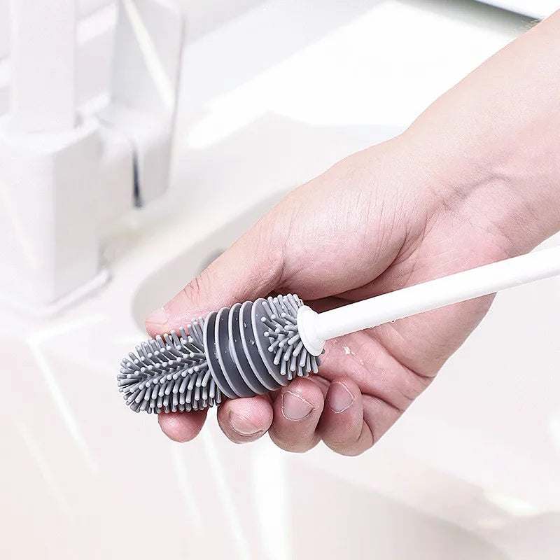 Long Handle Silicone Cleaning Brush - Household Stain Remover for Cups &amp; No Dead Corners
