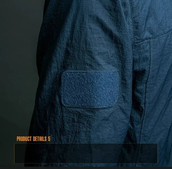 Lightweight Men’s Jacket - Tactical Zip, Polyester, Summer
