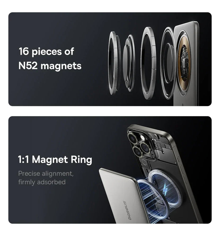 Ultra-Slim Magnetic Power Bank – Card-Sized 10000mAh PD 27W &amp; 5000mAh PD 20W Wireless Charging 2026