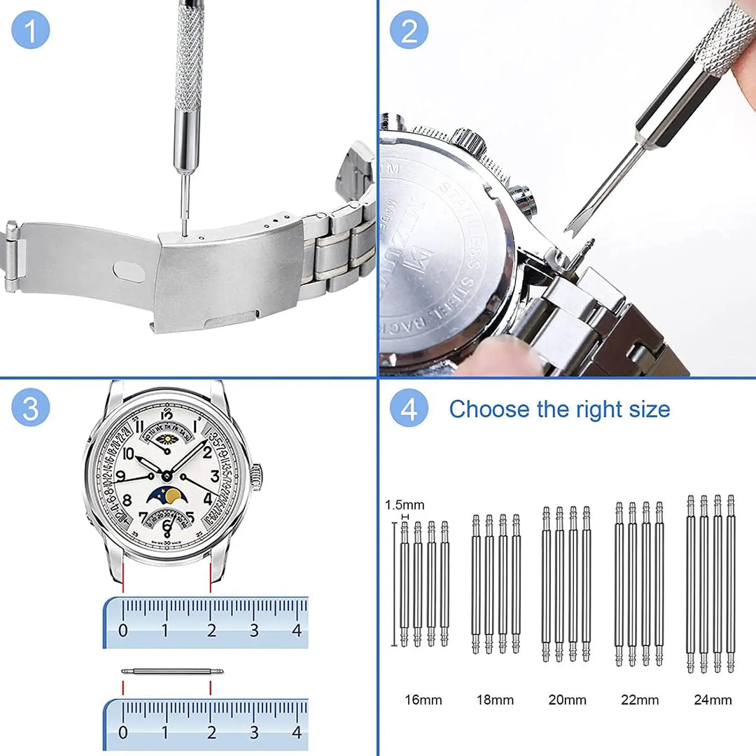 Watch Repair Tool Kit All In One 32-Piece Set Fall 2026 DIY Repair Kit With Screwdrivers Case Opener Tweezers