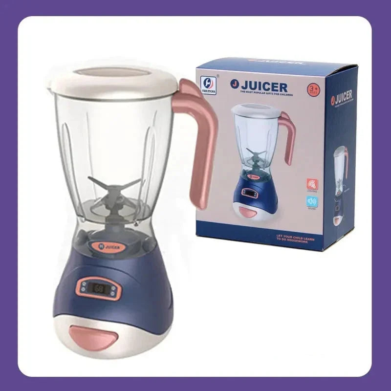 Pretend Kitchen Playset - Electric Vacuum, Juicer, Washing Machine &amp; Water Sweeper Toys for Kids