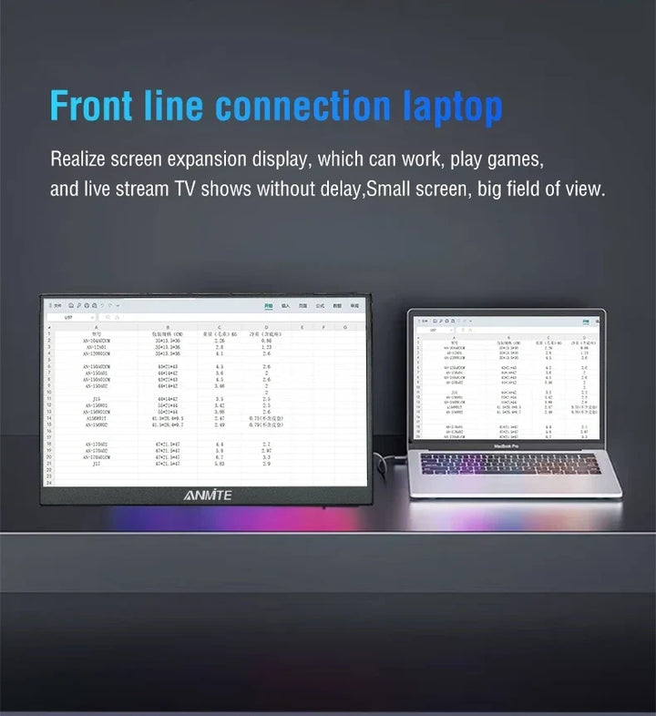 Portable 15.6 Inch Touch Monitor 1080p HDR Gaming On The Go