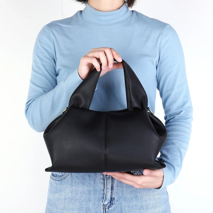 Fashion Clouds Shoulder Bag PU Leather Retro Crossbody Bag for Ladies, Perfect Lunchbox Tote