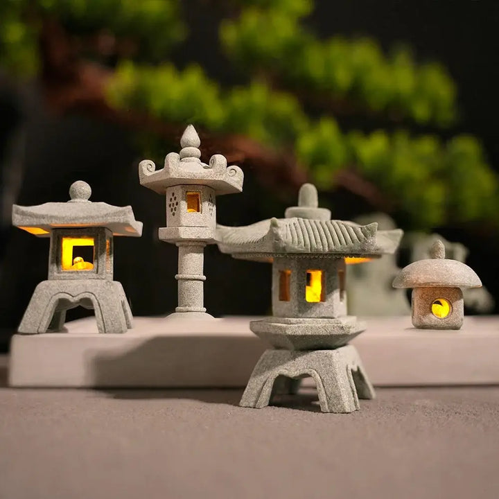 Pagoda Lantern Garden Statue Zen Yard Light Miniature Lamp for Micro Landscape Decor Fall 2026 Trend