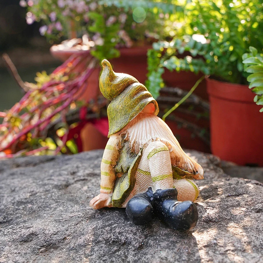 Garden Gnome Statue Resin Outdoor Decor Spring 2026 Gift Idea for Pots and Mini Landscapes