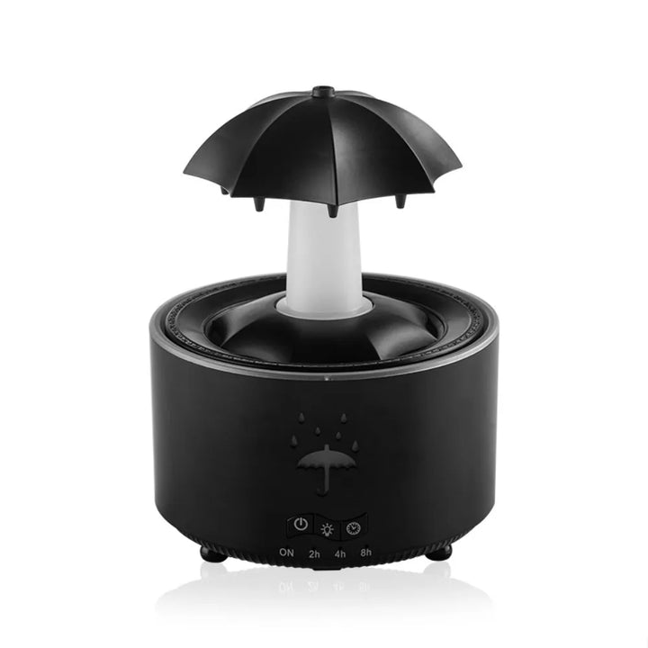 Rotating Umbrella Water Drop Humidifier with Night Lights, Essential Oil Aroma Diffuser for Home, Mute Spray, 300ML Capacity