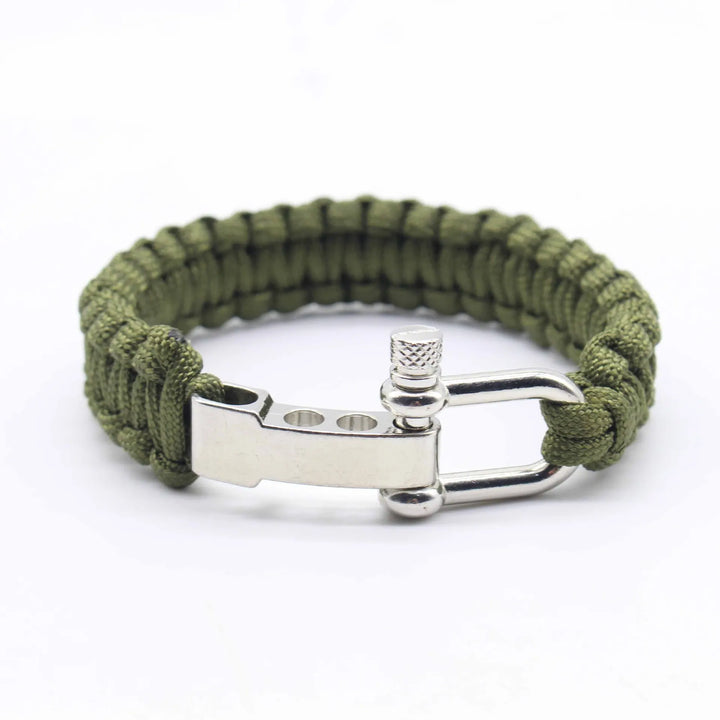 Skull Paracord Bracelet Gothic Wristband Halloween 2026 Gift Idea Adjustable Braided Jewelry