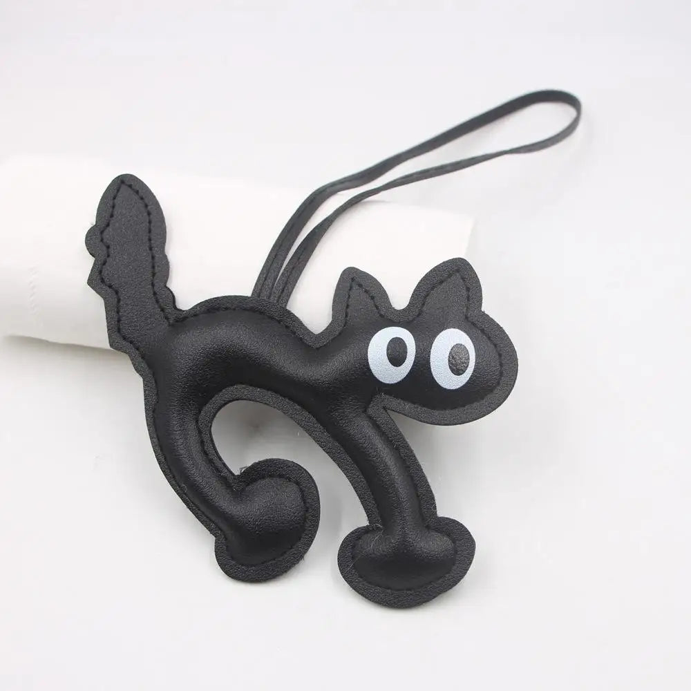 Bear Keychain PU Leather Mini Bag Charm Cute Gift Accessory