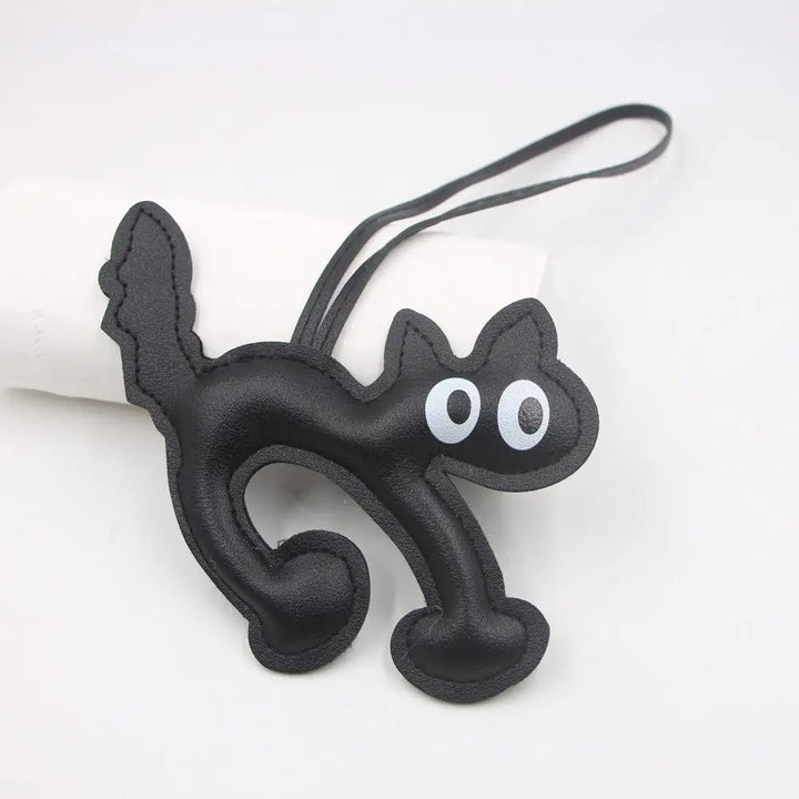 Bear Keychain PU Leather Mini Bag Charm Cute Gift Accessory