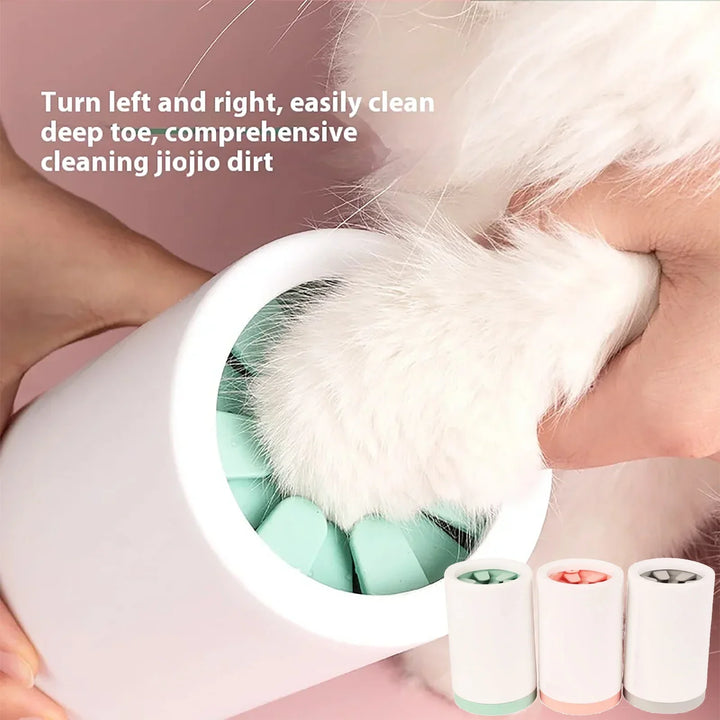 Soft Silicone Pet Paw Washer Cup - Quick Clean for Dogs &amp; Cats, Grooming Care Supplies